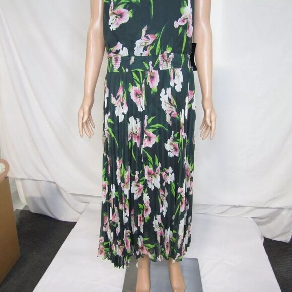 NEW WHITE HOUSE BLACK MARKET Womens Sleevless V-Neck Smocked Midi Dress Size 12 - Picture 9 of 10